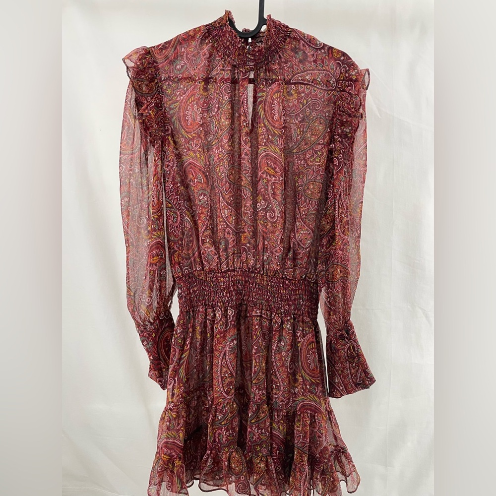 Misa Los Angeles Gianna Paisley Mini Dress Large NWOT - Picture 6 of 7